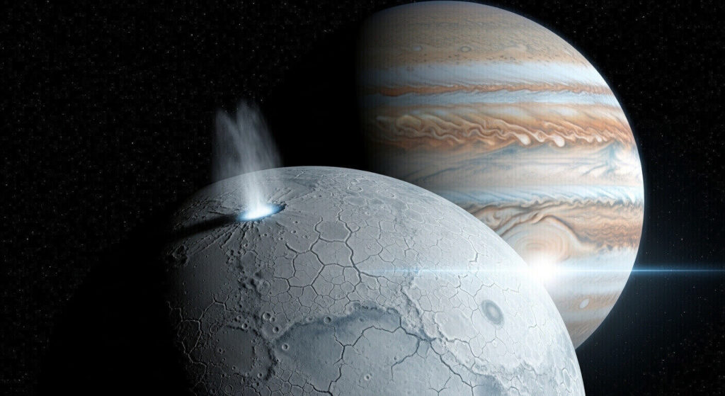 Europa, Jupiter's moon, subsurface ocean, extraterrestrial life, alien life, tidal heating, Galilean moon, Europa Clipper, JUICE mission, habitable zone, chemosynthesis