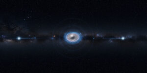 dark matter halo, dark matter, sub-halo, pulsar timing array, supermassive black hole, Milky Way galaxy, cosmology, astrophysics, Sagittarius A*, gravitational lensing