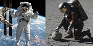 EMU vs AxEMU Comparison, NASA Extravehicular Mobility Unit (EMU), Axiom Space AxEMU Spacesuit, Spacesuit Life Support System (PLSS), Artemis Lunar Mission Spacesuit, Extravehicular Activity (EVA) Technology, Spacesuit Engineering Dissection, Liquid Cooling Ventilation Garment (LCVG), Future of Space Exploration Suits, One-Person Spaceship Technology