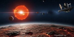 TRAPPIST-1, alien life, JWST, TRAPPIST-1d, habitable zone, red dwarf, exoplanet atmosphere, James Webb Space Telescope, TRAPPIST-1e, atmospheric stripping