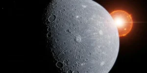 Mercury no moons, Mercury temperature range, Mercury solar system position, BepiColombo mission, Caloris Basin, lobate scarps, inner planets, terrestrial planets.