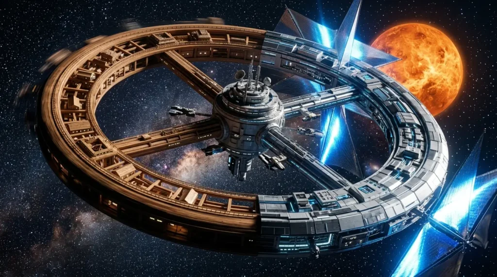 Artificial Gravity, Space Station, NASA, Venus Exploration, VERITAS Mission, DAVINCI Mission, Wooden Satellite, Lignosat, Space Debris, Centrifugal Force, Space Tech